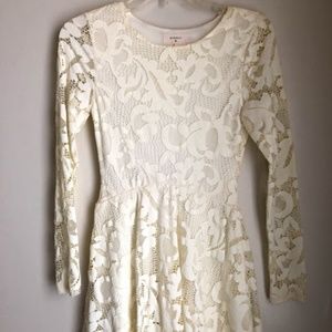 Lace off-white dress